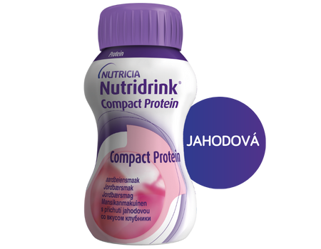 Nutridrink Compact Protein jahodová.
